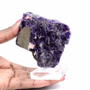 Natürlicher Fluorit-Pyrit-Stein einzigartiges Mineral