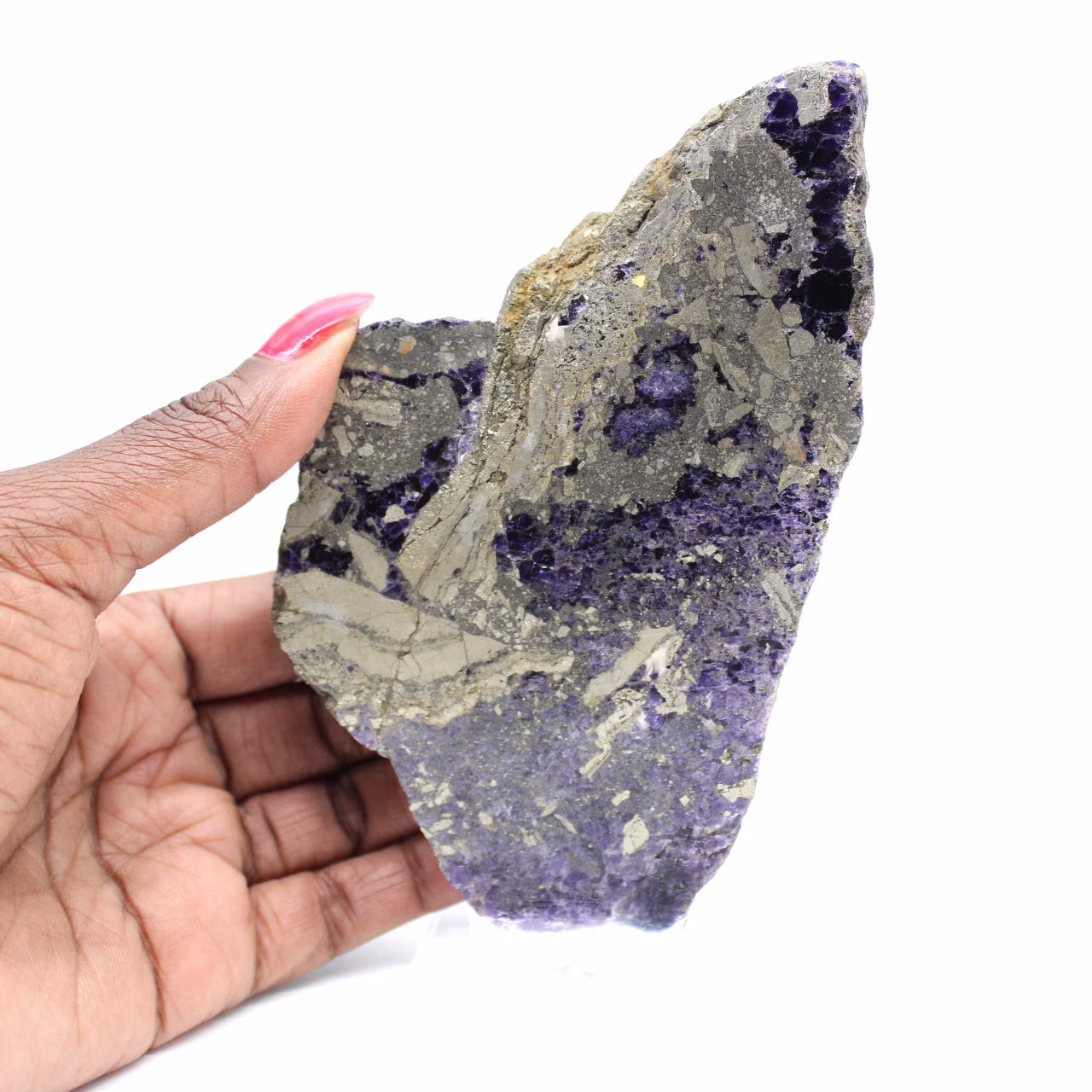 Fluorit-Pyrit-Stein rohes Mineral für Sammlung