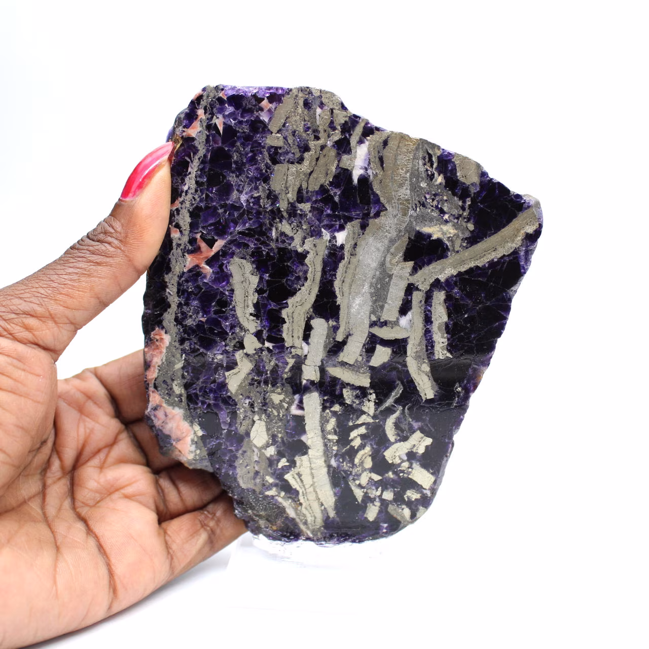 Fluorit-Pyrit-Stein rohes Mineral für Sammlung
