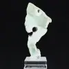Authentische polierte grüne Aragonit-Stein-Scheibe - 0