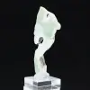 Authentische polierte grüne Aragonit-Stein-Scheibe - 1