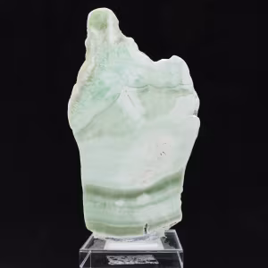 Authentische polierte grüne Aragonit-Stein-Scheibe
