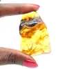 Authentischer, polierter Bernsteinkiesel aus Litauen – Mineralogisches Exemplar - 1