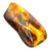 Kleiner polierter Bernsteinkiesel aus Litauen – Mineralogische Sammlung - 0