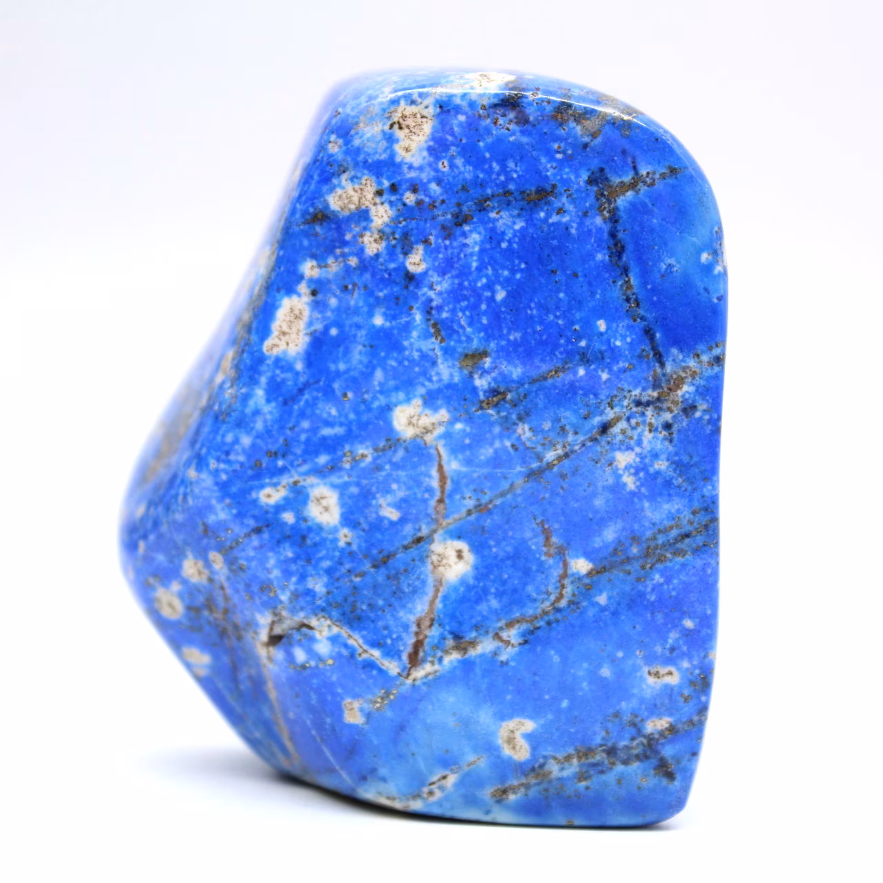 Polierter Lapislazuli, authentisches Mineralgestein