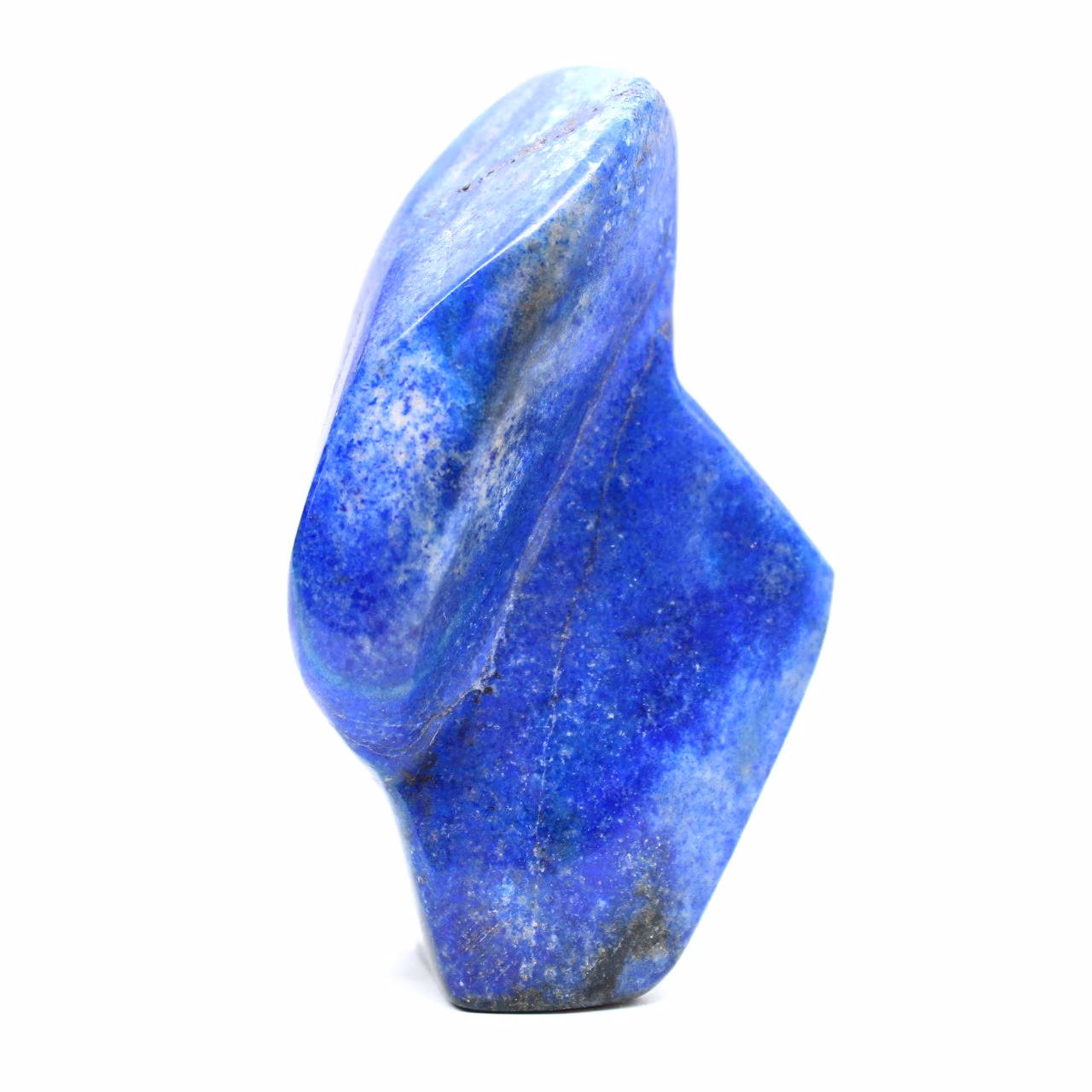 Poliertes Lapislazuli-Ornament in tiefen Farbtönen