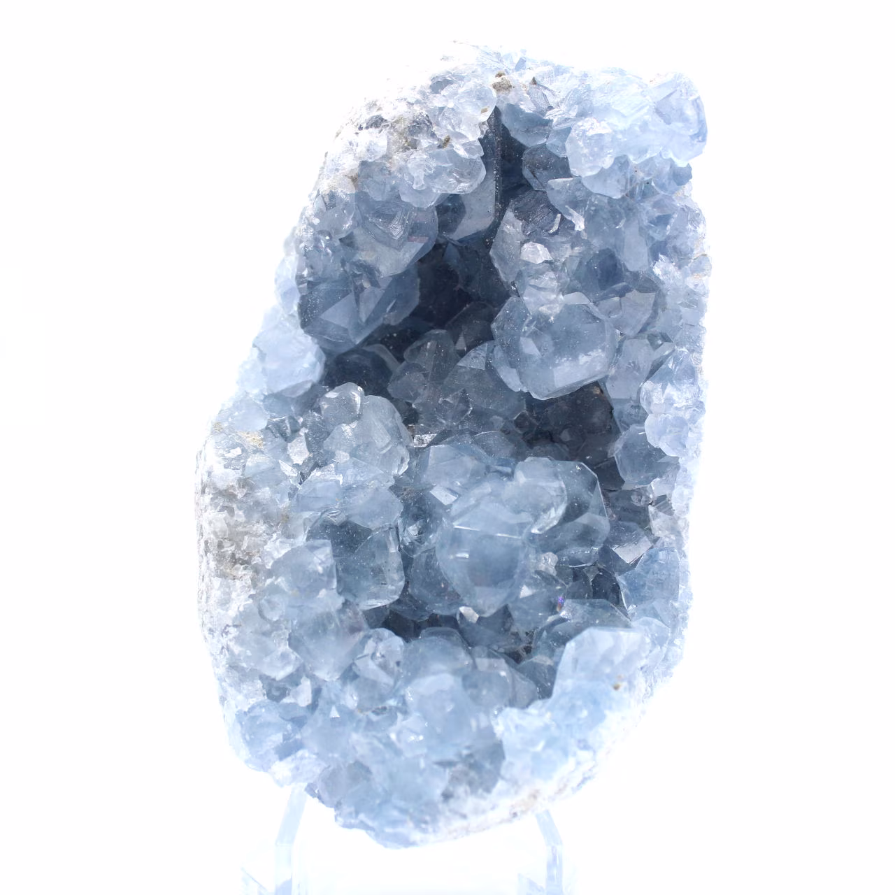 Blaue Coelestinkristalle aus Madagaskar