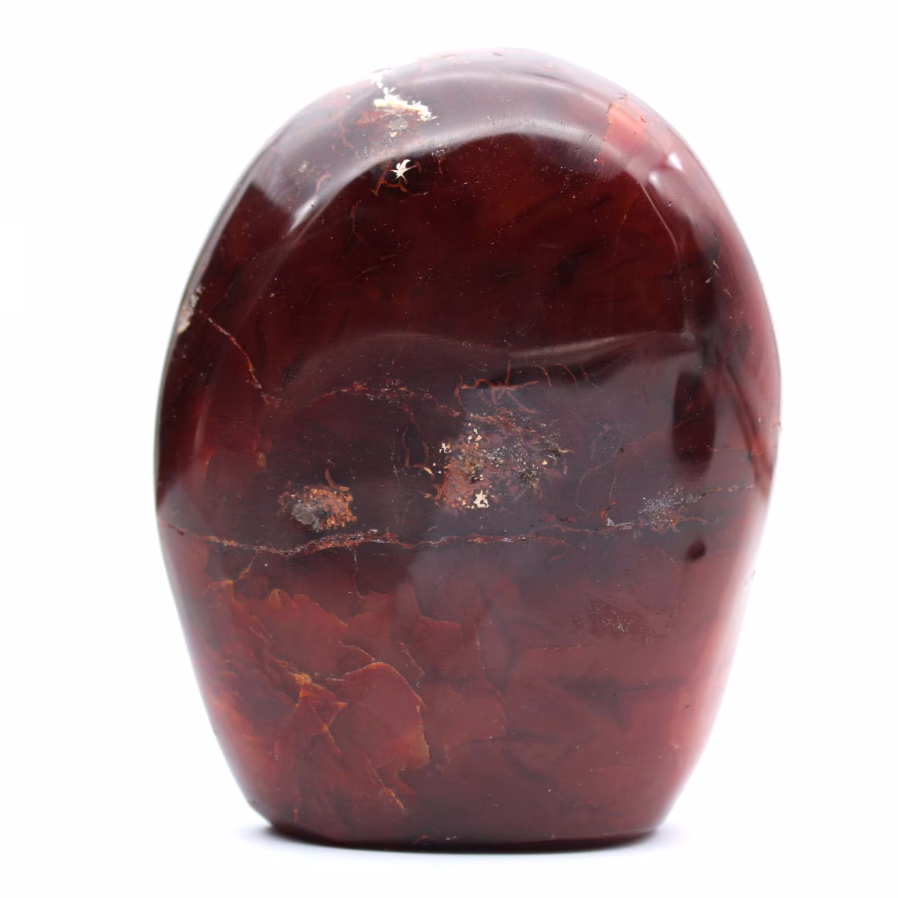 Poliertes Karneol-Qualitätsornament – natürliches Sammlermineral (Madagaskar)