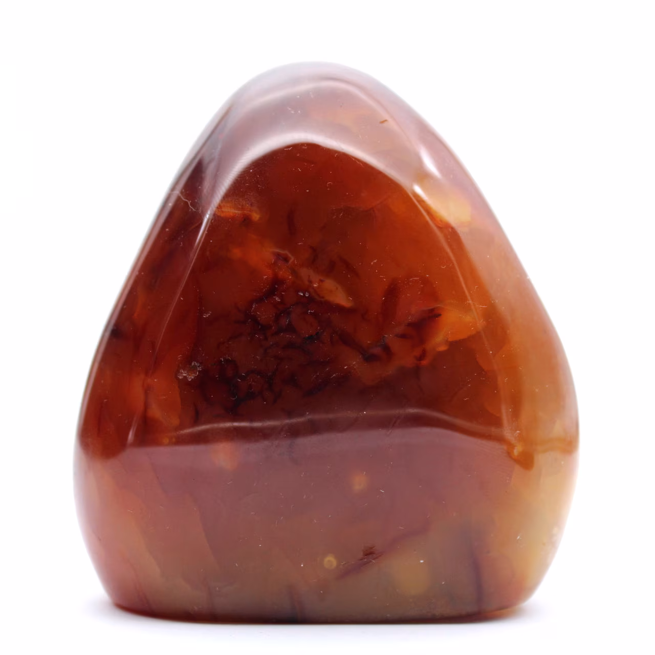 Poliertes Karneol Ornament Madagaskar - Rot-Orange Sammlerexemplar (Naturstein)
