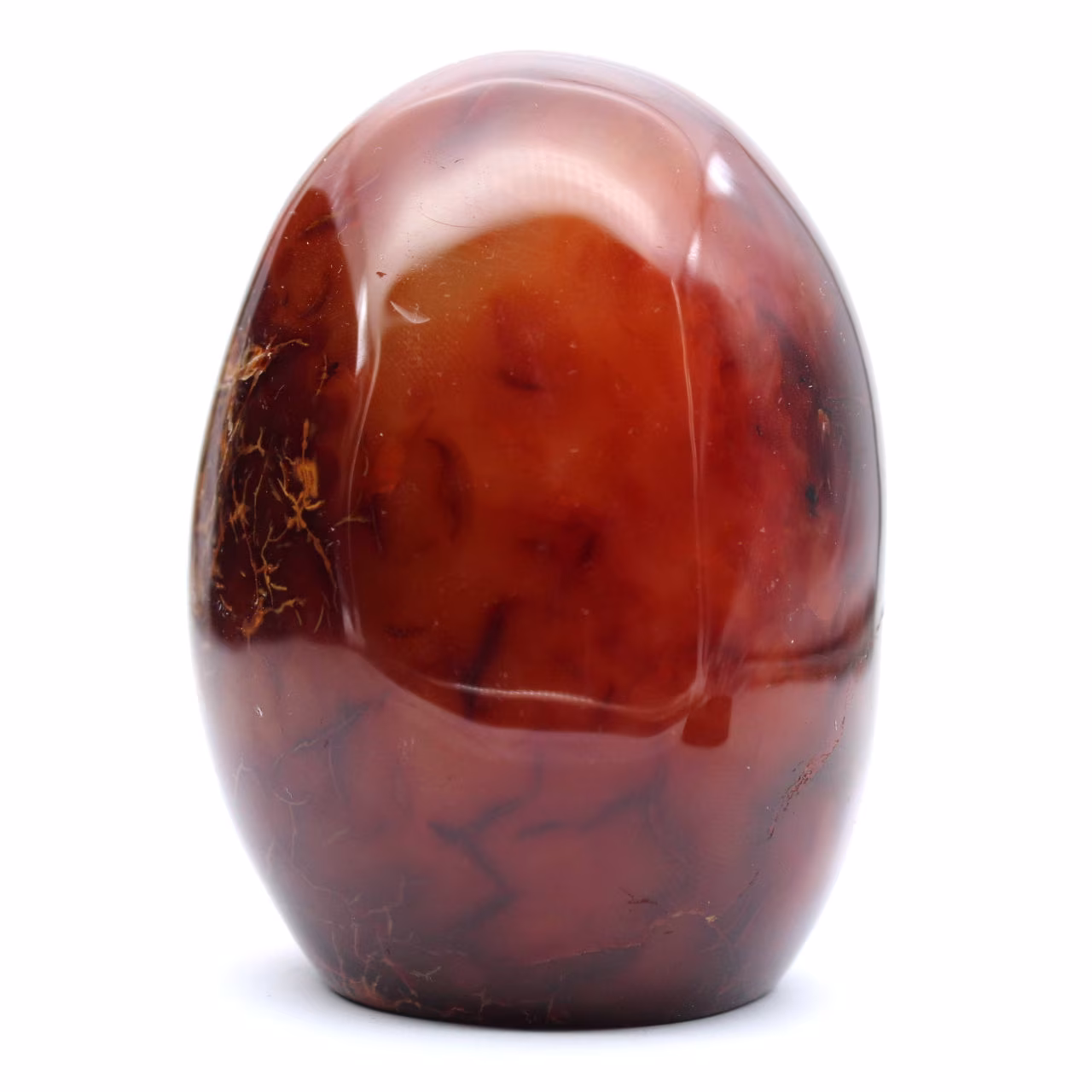 Authentisches poliertes Karneol-Ornament aus Madagaskar – dekoratives und sammelbares Mineral