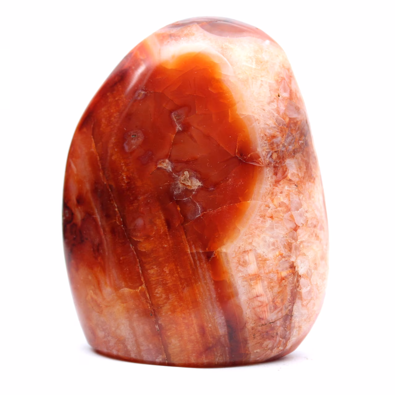 Kleines poliertes Karneol-Ornament aus Madagaskar – Naturstein für Dekoration und Sammlung