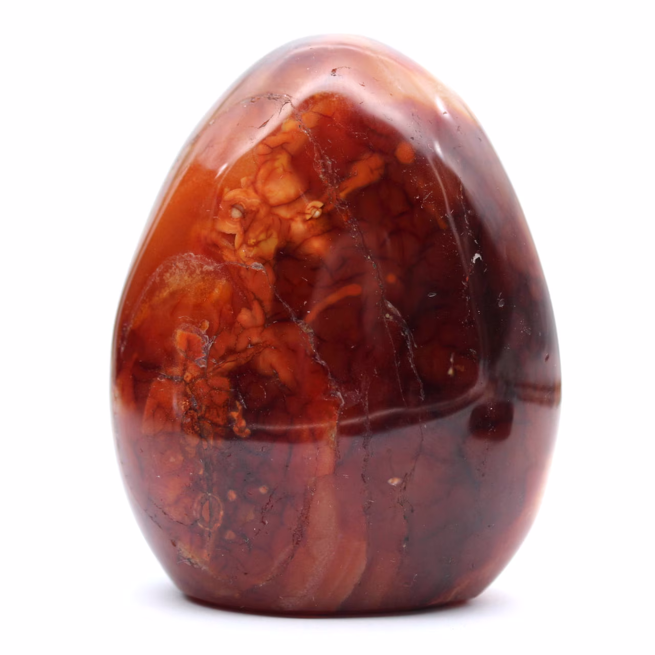 Polierter Karneol aus Madagaskar – Naturstein, ideal für Dekoration und Sammlung (Ornament)