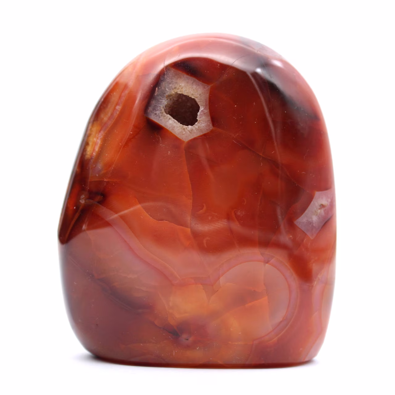 Kleines poliertes Karneol-Ornament – echtes Mineralexemplar (Madagaskar)