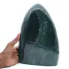 Großer Dekostein Polierter grüner Jaspis, Mineral Madagaskar - 0