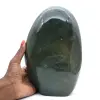 Großer polierter grüner Jaspisstein, Mineralprobe, Madagaskar - 1