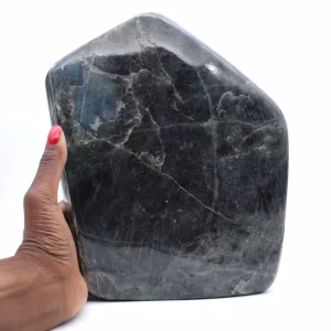Polierter Labradorit, XXL Mineralschmuck, Sammlerstück, Madagaskar