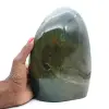 Poliertes Exemplar aus grünem Jaspis, großer dekorativer Stein, Madagaskar - 1