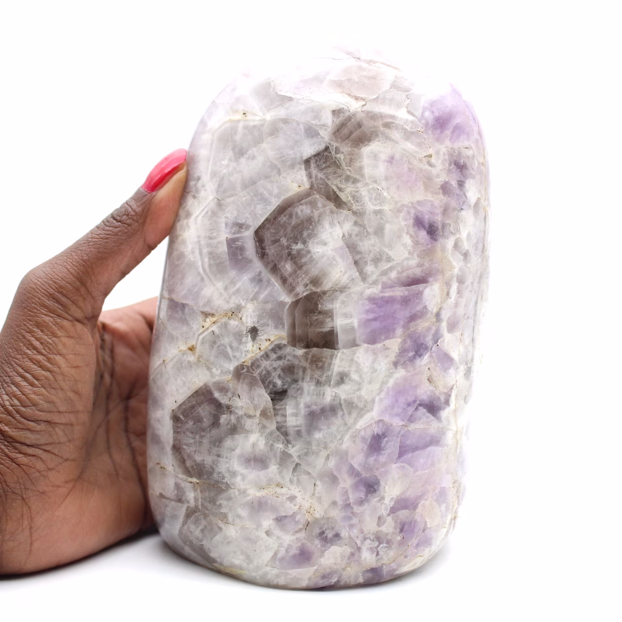 Großer polierter Amethyst, einzigartiges dekoratives Exemplar, Madagaskar