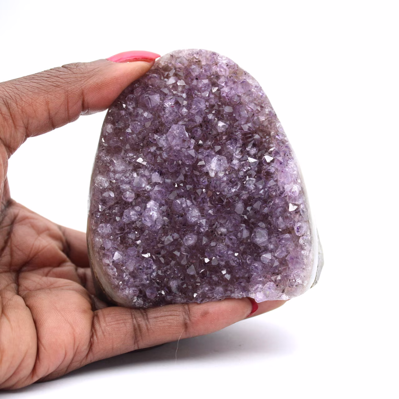 Natürlicher Amethyst aus Brasilien: Elegante kleine Geode