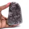 Natürlicher Amethyst: Brasilianische Geode mit intensiven Kristallen - 0