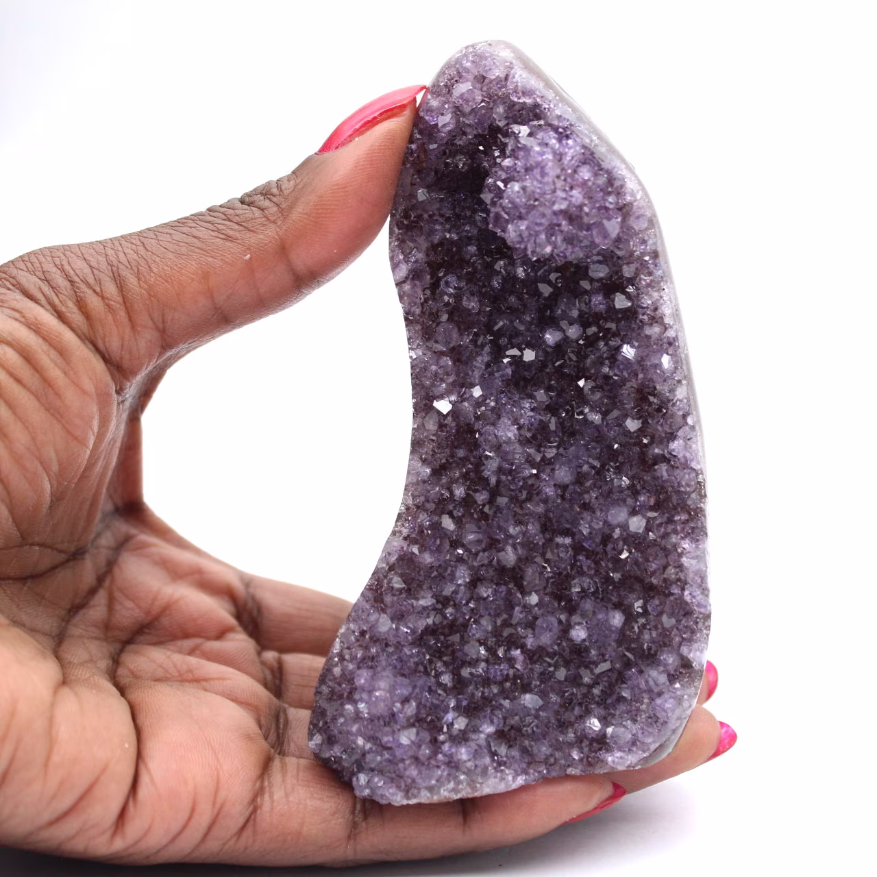 Brasilianischer Amethyst: Kleine Geode für die Ästhetik