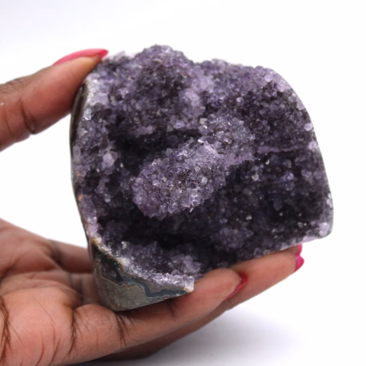 Kleine Amethyst-Druse aus Brasilien: Natürliche Ästhetik