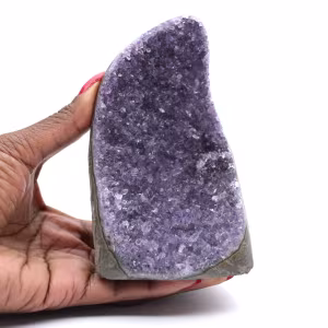 Kleine Amethystgeode – violettes Exemplar