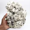 Großer Glimmer mit Turmalin auf afghanischem Quarz - 0