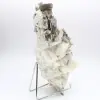 Glimmer und schwarzer Turmalin auf afghanischem Quarz - 6