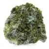 Grüne Epidotkristalle aus Marokko auf Wirtsgestein - 1