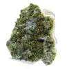 Grüne Epidotkristalle aus Marokko auf Wirtsgestein - 2