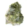 Grüne Epidotkristalle aus Marokko auf Wirtsgestein - 4