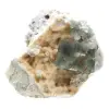 Grünes Fluorit-Mineral: Kristalle auf Matrix zur Dekoration - 3