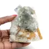 Geologisches Fluorit-Exemplar: Marokkanischer Stein mit Kristallen - 0