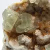 Rohfluorit aus Marokko: Großer grüner Kristall auf Wirtsgestein - 5