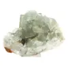 Roher grüner Fluoritstein: Kristallisierte Probe auf Gestein - 1