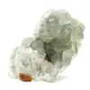 Roher grüner Fluoritstein: Kristallisierte Probe auf Gestein - 2