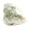 Roher grüner Fluoritstein: Kristallisierte Probe auf Gestein - 4