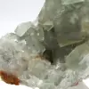 Roher grüner Fluoritstein: Kristallisierte Probe auf Gestein - 5