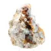 Grünes Fluoritgestein: Großer Kristall auf seiner Matrix - 1