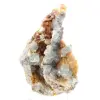 Grünes Fluoritgestein: Großer Kristall auf seiner Matrix - 2