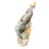 Grünes Fluoritgestein: Großer Kristall auf seiner Matrix - 3