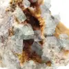 Grünes Fluoritgestein: Großer Kristall auf seiner Matrix - 5