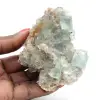 Grüner Fluorit auf Gestein: Rohmineralprobe - 0
