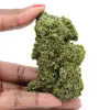 Epidotkristalle aus Marokko auf beiger Matrix - 0