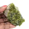 Marokkanisches Epidot auf beiger Matrix - 0