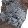 Kleine Pyrolusitkristalle auf authentischer Matrix - 2