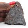 Pyrolusit Marokko, Kristallisation von Gesteinsfragmenten - 1