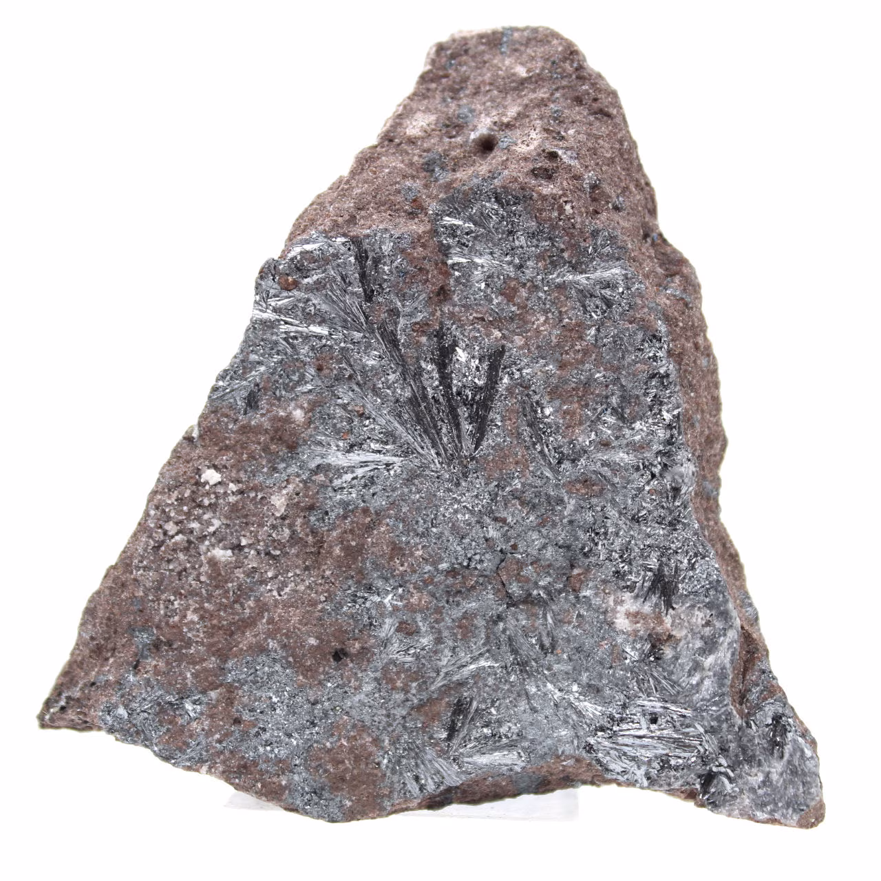 Pyrolusit Marokko, Kristallisation von Gesteinsfragmenten