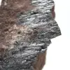 Pyrolusitkristallisation aus Marokko, Rohprobe - 2